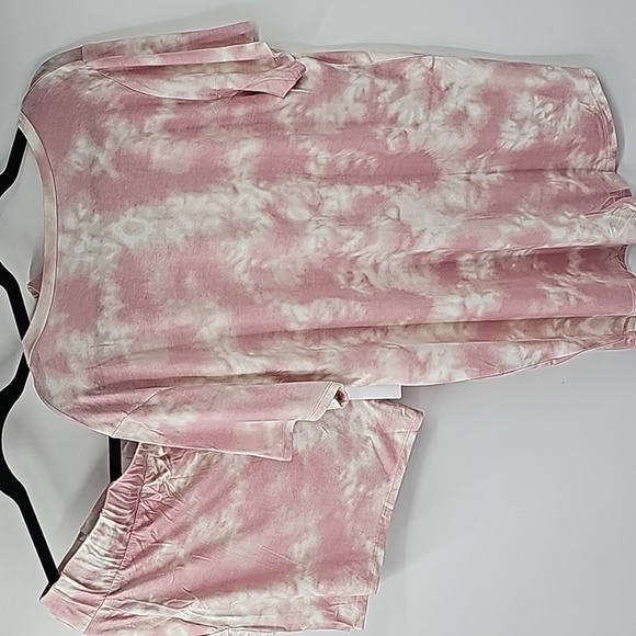 Wildfox 2Piece Shorts & Top Lounge Set Pink Tye Dye - Picture 11 of 12